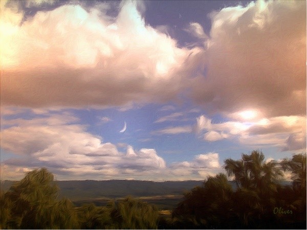 The Moon, Earth, Sun and Stars II