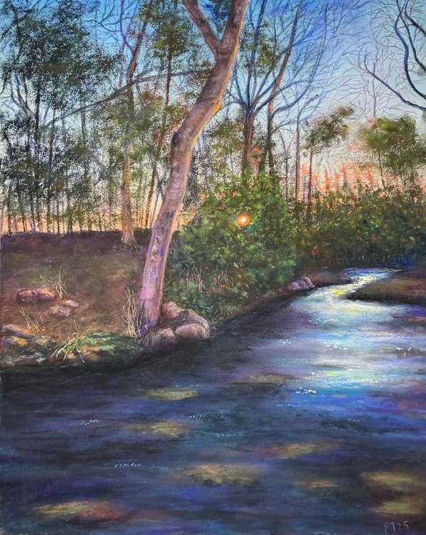Sunset By The Creek