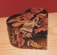 Frog Box - Pyrography