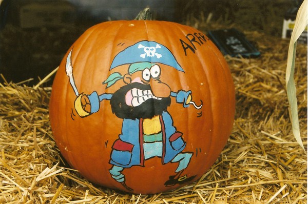 Painted Pumkin-Pirate