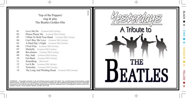 Yesterdays, A Tribute To The Beatles CD
