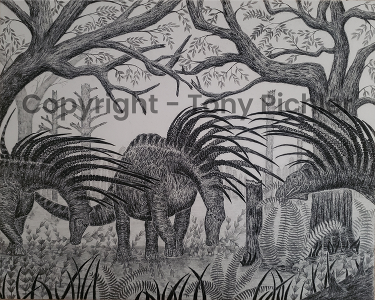 Bajadasaurus Herd in the Early Cretaceous 