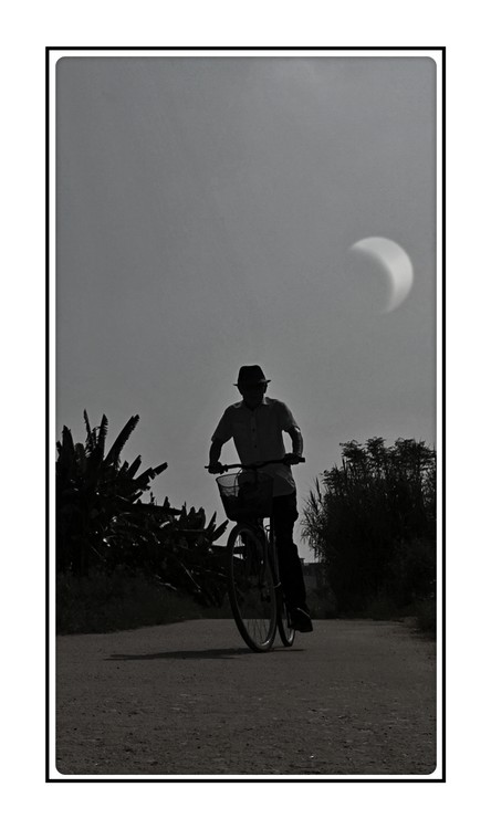 Moon Bicyclist