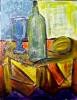 Blue Wine Bottle