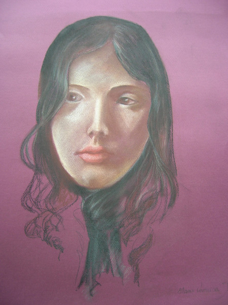 girl in pastel