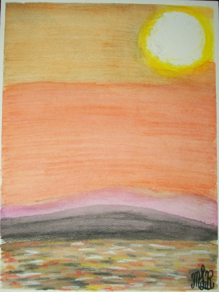 Sun is Rising over the Sea
