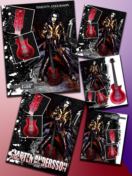 Marten Andersson 8 String ESP Custom Bass
