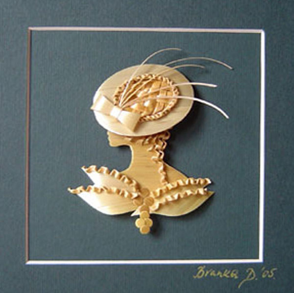 Ladies with hats III - straw