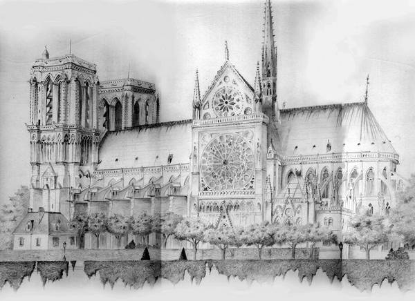 pencil of N.D. Cathedral