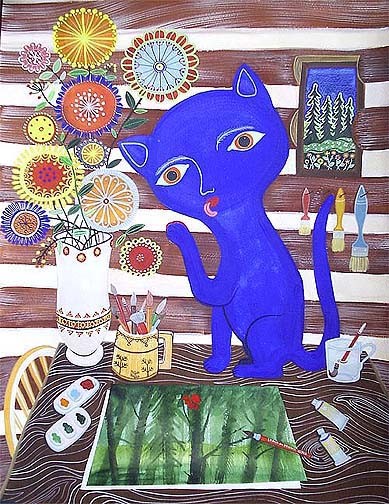 Le chat de l'artiste