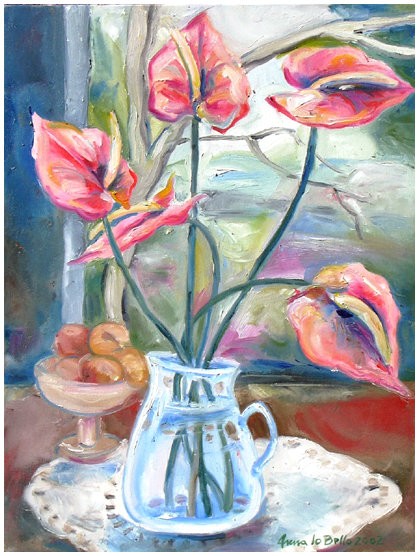 fiori sul davanzale
