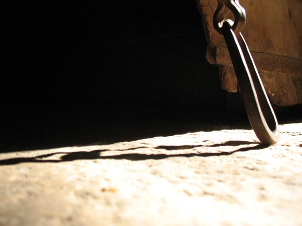 Chained.
