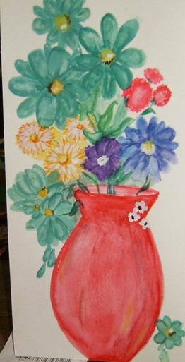 red vase complete
