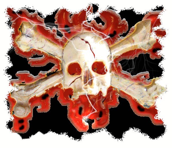 Flamming Skull