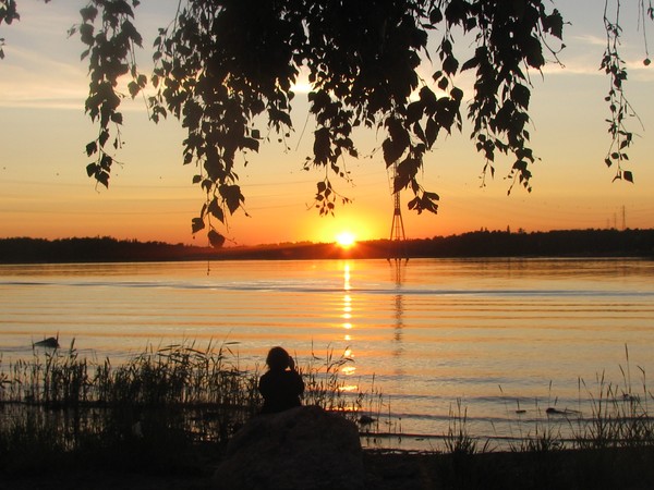 MIDSUMMER SUNSET AT HIETANIEMI BEACH 