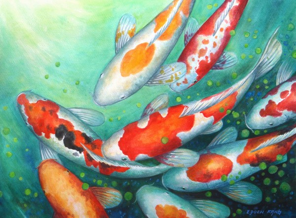 Auspicious Koi - Gathering