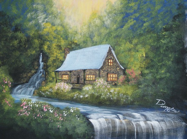 Cabin by the Stream