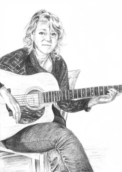 Girl with guitar