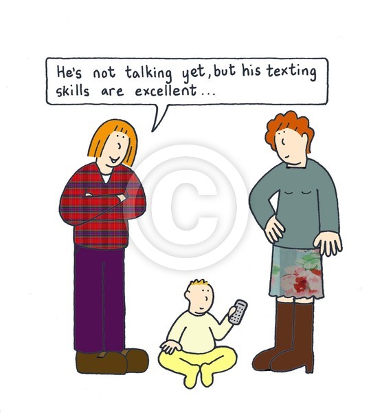 Texting skills.