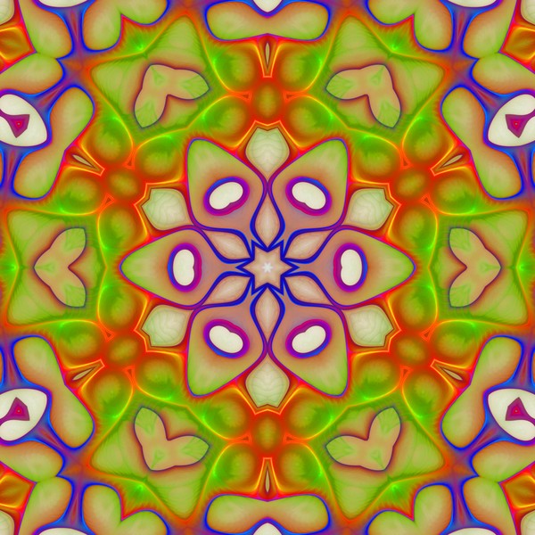 Primitive Star Flower Mandala