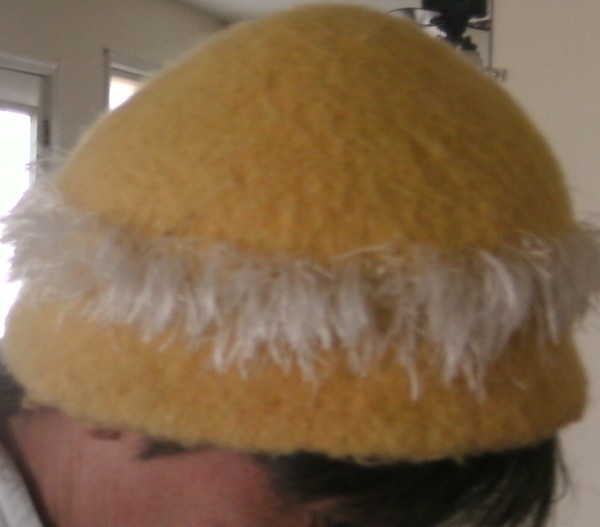 Felted fuzzy Wool Hat