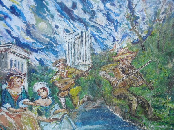 Midnight Serenade   Oil on Cavas