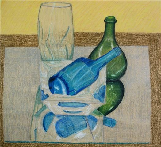Vases On Mirror