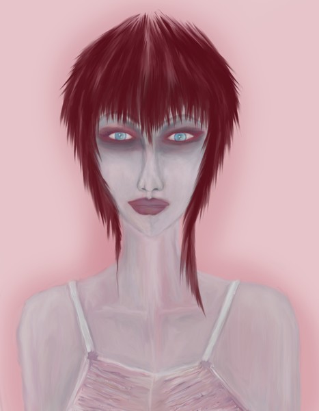Girl On Pink