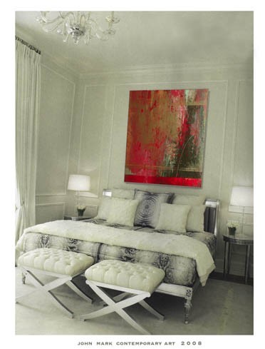 Interior View with Art: Calligula
