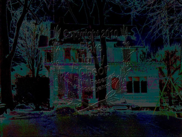 Dark Christmas House