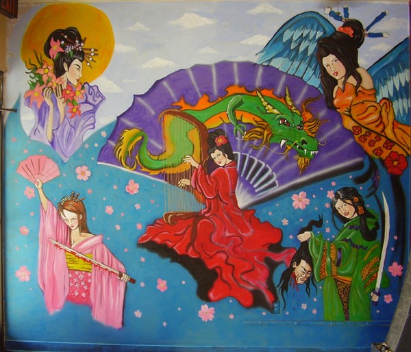 Geisha Mural