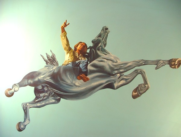 Detail of Mural, Sky God (in a theatre)