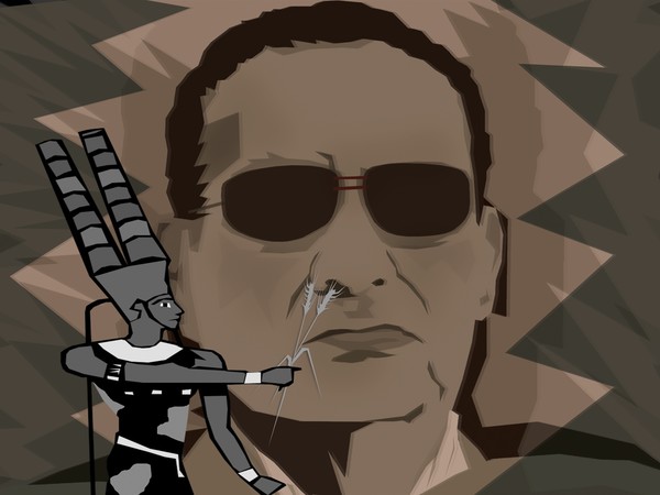 Hosni Mubarak by Daniel Morgenstern