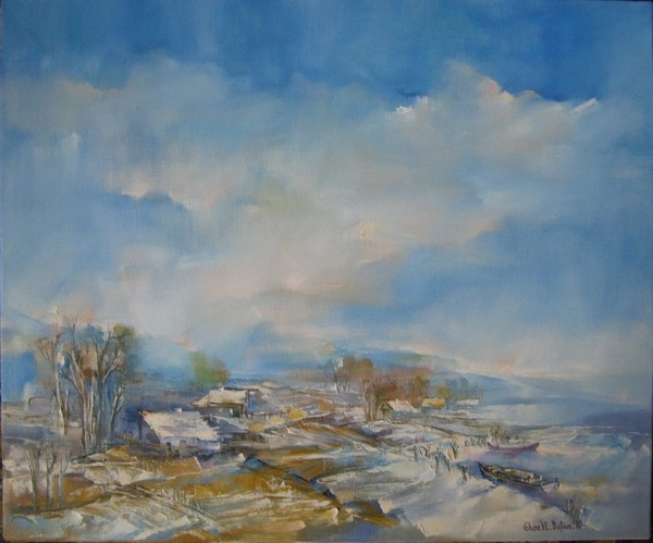 'WINTER IN DELTA'-OIL/CANVAS