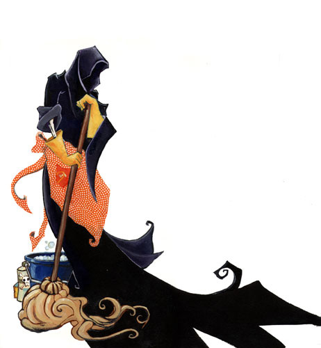 death cleaning up
