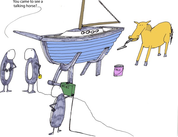 a talking horse