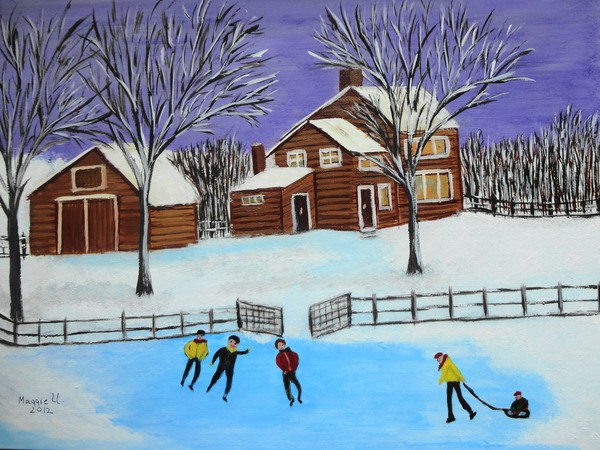 Winter fun on the farm