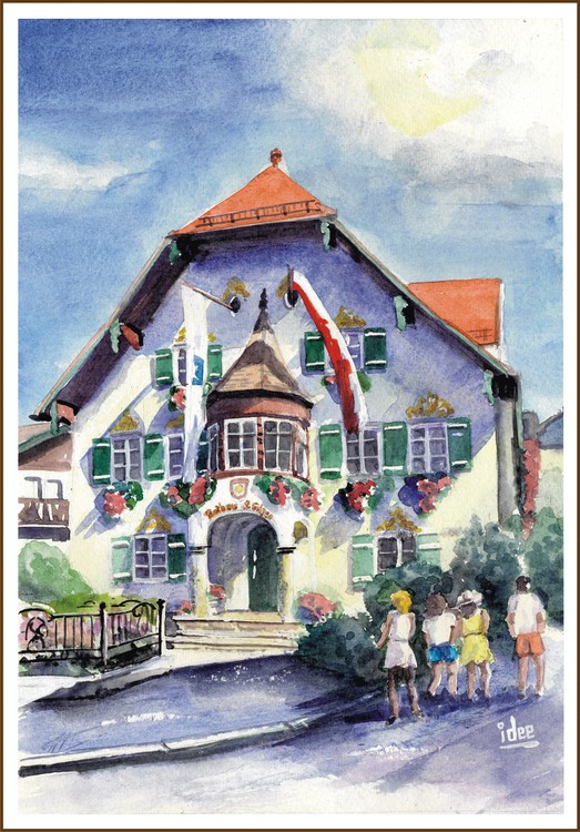 Town hall of Sankt Gilgen (Austria)