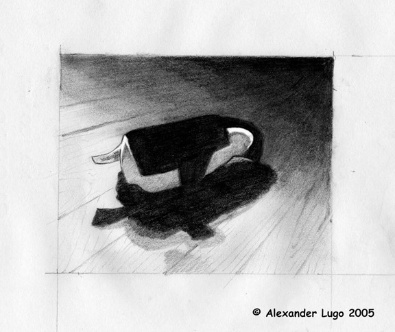 Penguin drawing for USC short film 