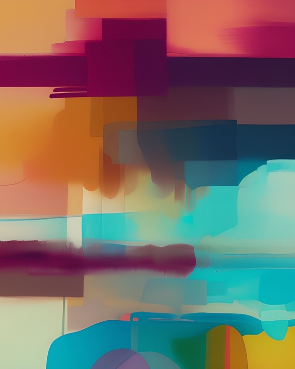 Colorful retro tone blend