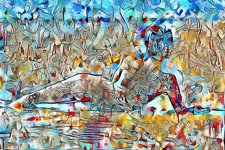 By the river