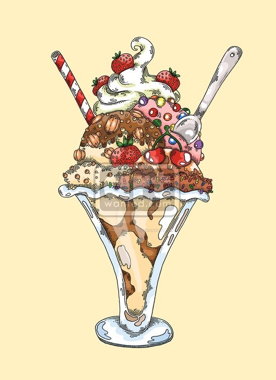 Ice Cream Sundae with Fudge