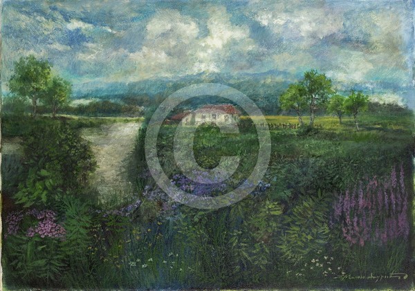 Frühjahr 50x35 oil on canvas