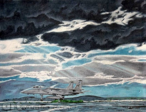 F-15 on runway