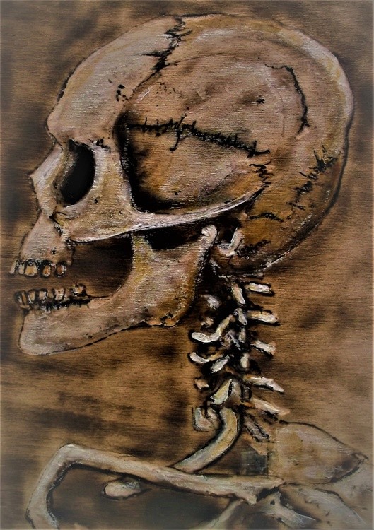 A4 birch wood burn
