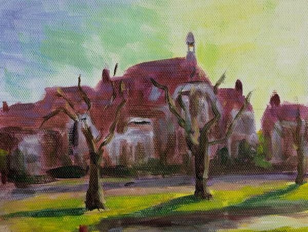 Rooftops in the evening