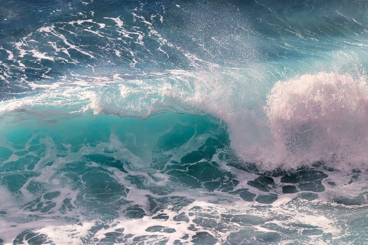 Beautiful Breaking Turquoise Wave