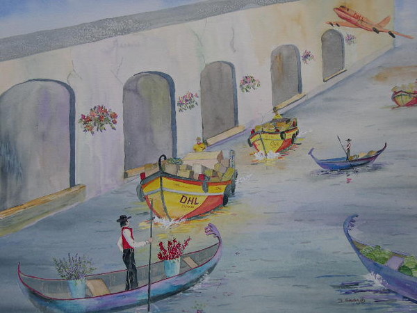 Delivering the Freight In Venice