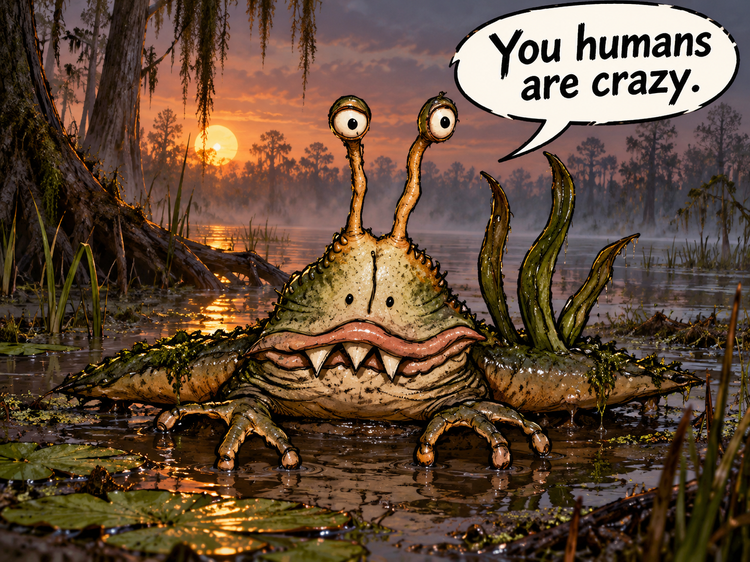 Observation from the swamp creature