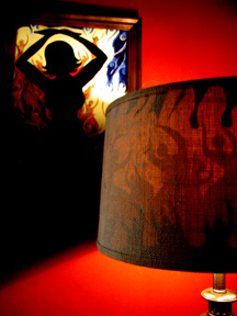 Fire Woman and Lampshade